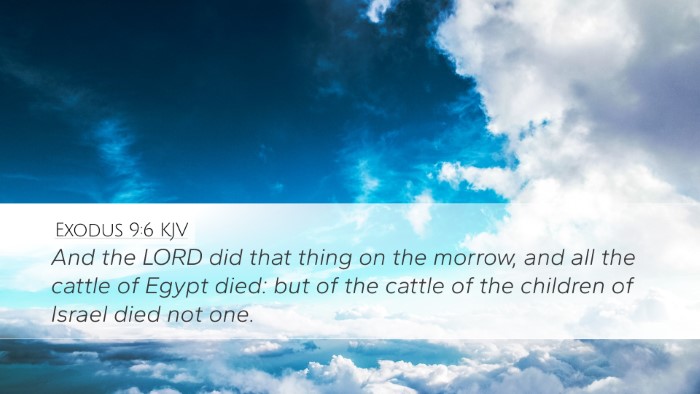 Exodus 9:6 Bible Commentary