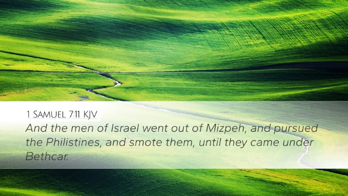 1 Samuel 7:11 Bible Commentary