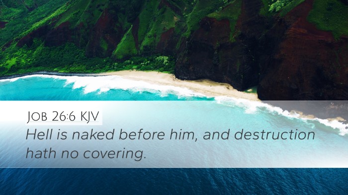 Job 26:6 Bible Commentary