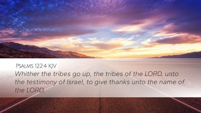 Psalms 122:4 Bible Commentary