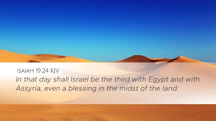 Isaiah 19:24 Bible Commentary