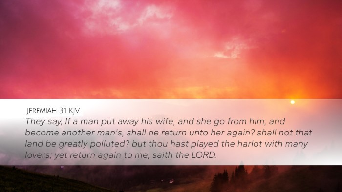 Jeremiah 3:1 Bible Commentary