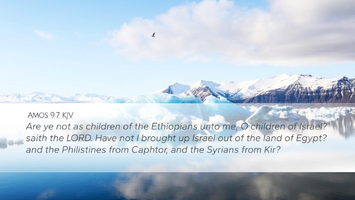 Amos 9:7 Bible Commentary