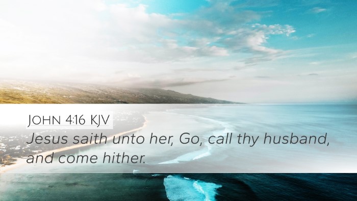 John 4:16 Bible Commentary